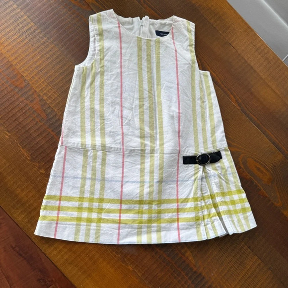 Dress sleeveless 3/6 months Burberry white - Picture 1 of 3